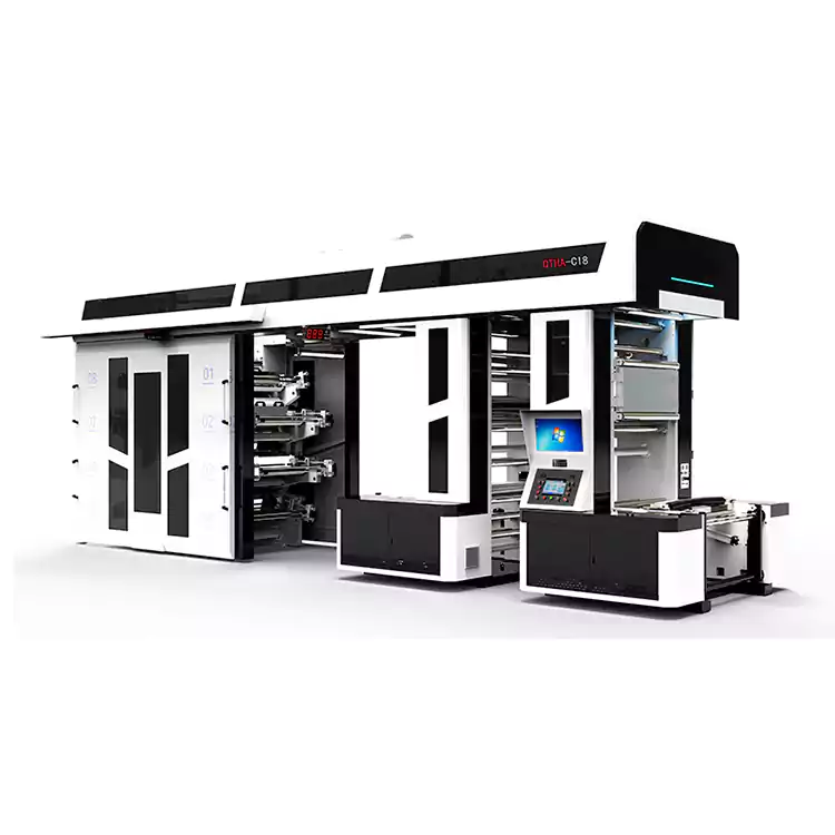 Сауда сөмкесін басып шығаруға арналған 8 түсті флексографиялық баспа машиналары